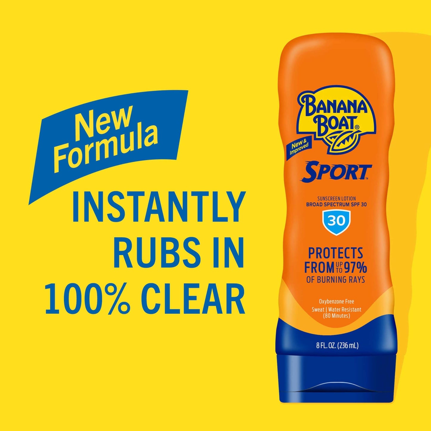 Banana Boat Sport Ultra Sunscreen Lotion SPF 30, Travel Size 3oz Twin Pack, Sweat & Water Resistant Sunblock for Active Lifestyle(Pack of 2)