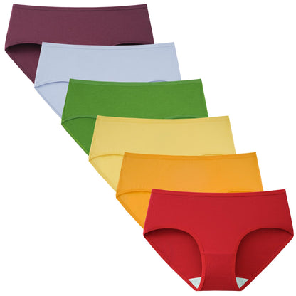 INNERSY Womens Underwear Cotton Hipster Panties Regular & Plus Size 6-Pack