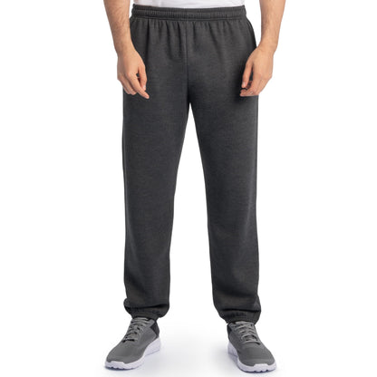 Fruit of the Loom Eversoft Fleece Elastic Bottom Sweatpants with Pockets, Relaxed Fit, Moisture Wicking, Breathable