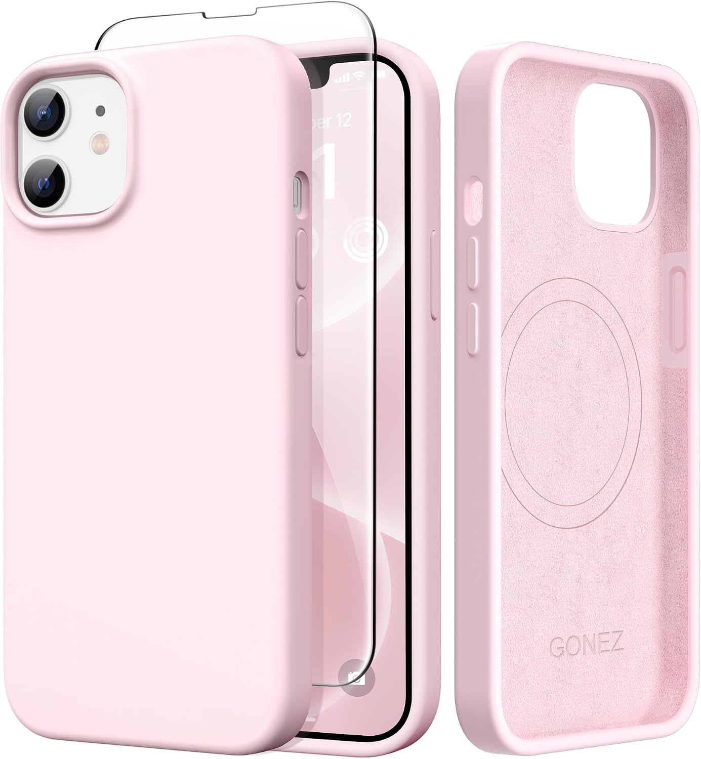 GONEZ Magnetic for iPhone 17 Pro Max Case, Silicone Cover Stone