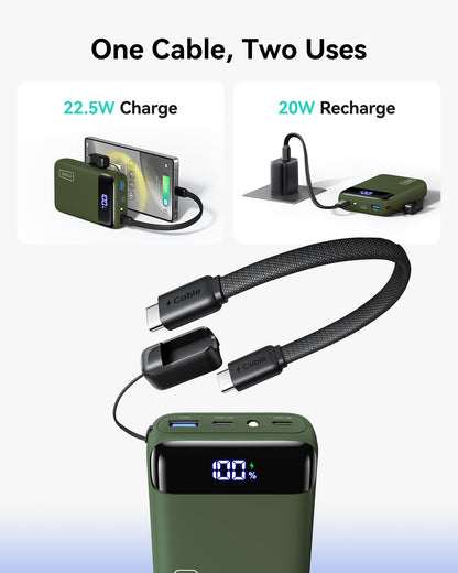 INIU Portable Charger, Smallest 20000mAh 22.5W Fast Charging Power Bank