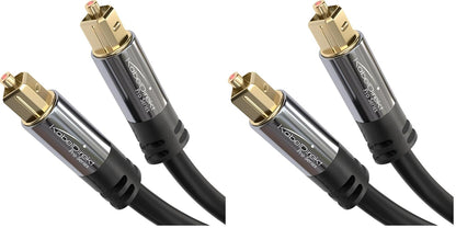 KabelDirekt TOSLINK – Optical Audio Cable – 1.5ft – Soundbar