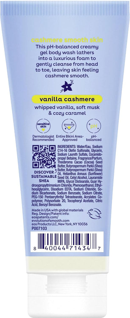 eos Cashmere Body Wash- Vanilla, Creamy Gel with Shea Butter, 16 fl oz