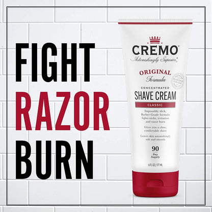 Cremo Shaving Cream for Men, Cooling, 6 Fl Oz