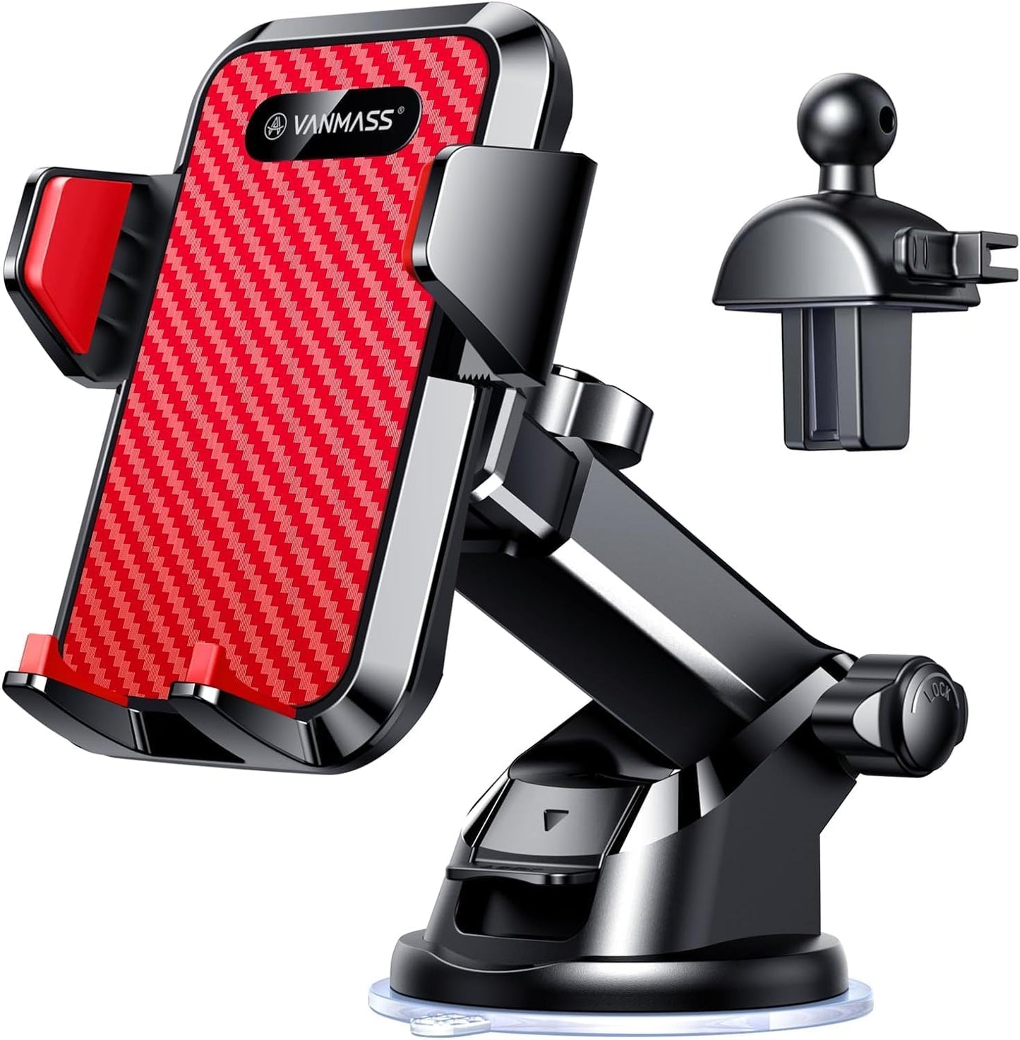 VANMASS【85+LBS Strongest Suction & Military-Grade Ultimate Car Phone Mount