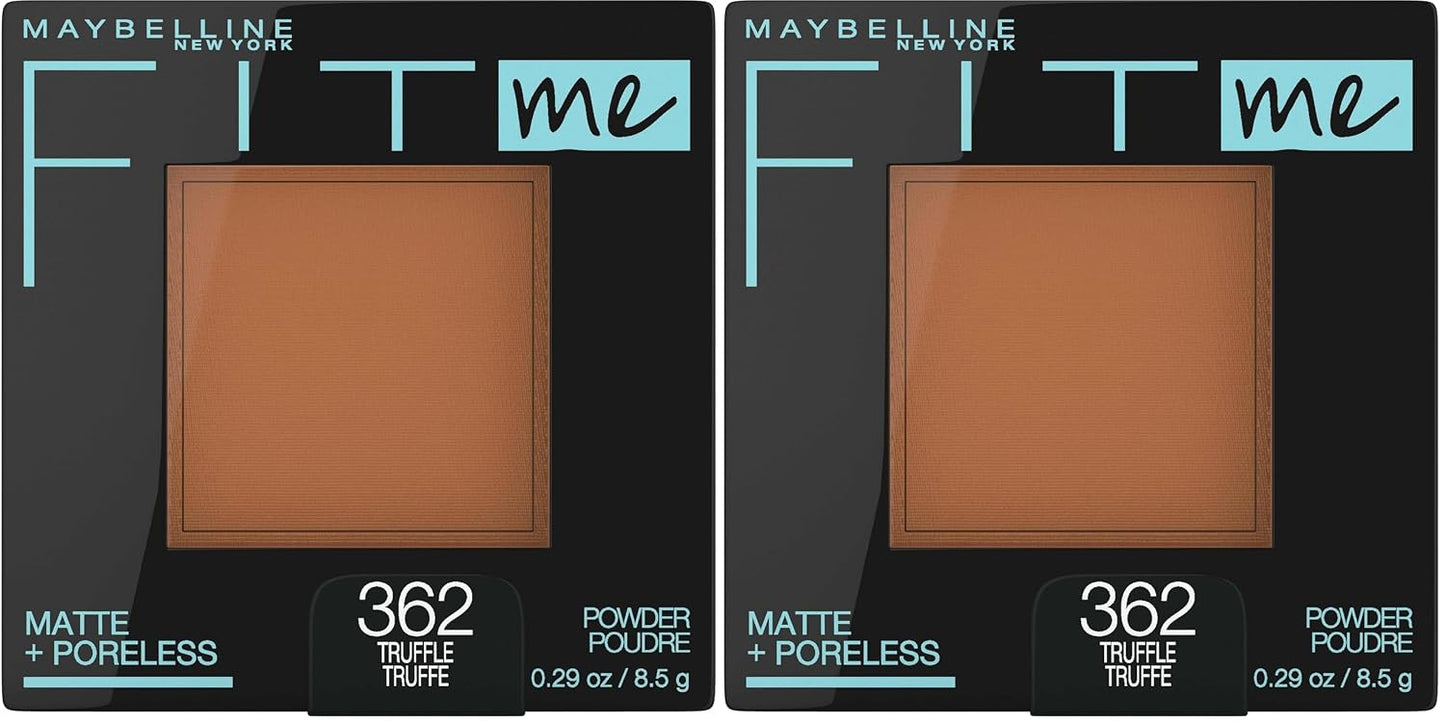 Maybelline Fit Me Matte + Poreless Pressed Face Powder Makeup & Setting Powder, Buff Beige, 1 Count