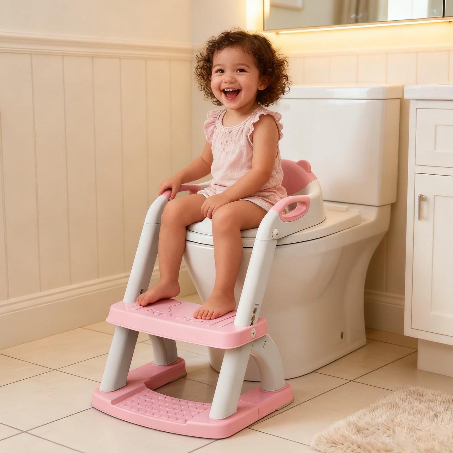Potty Training Toilet for Toddlers, 2-in-1 Potty Training seat, Anti-Slip