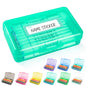 Clear Plastic Hard Pencil box Case with Personalized Sticker for Girl Boy
