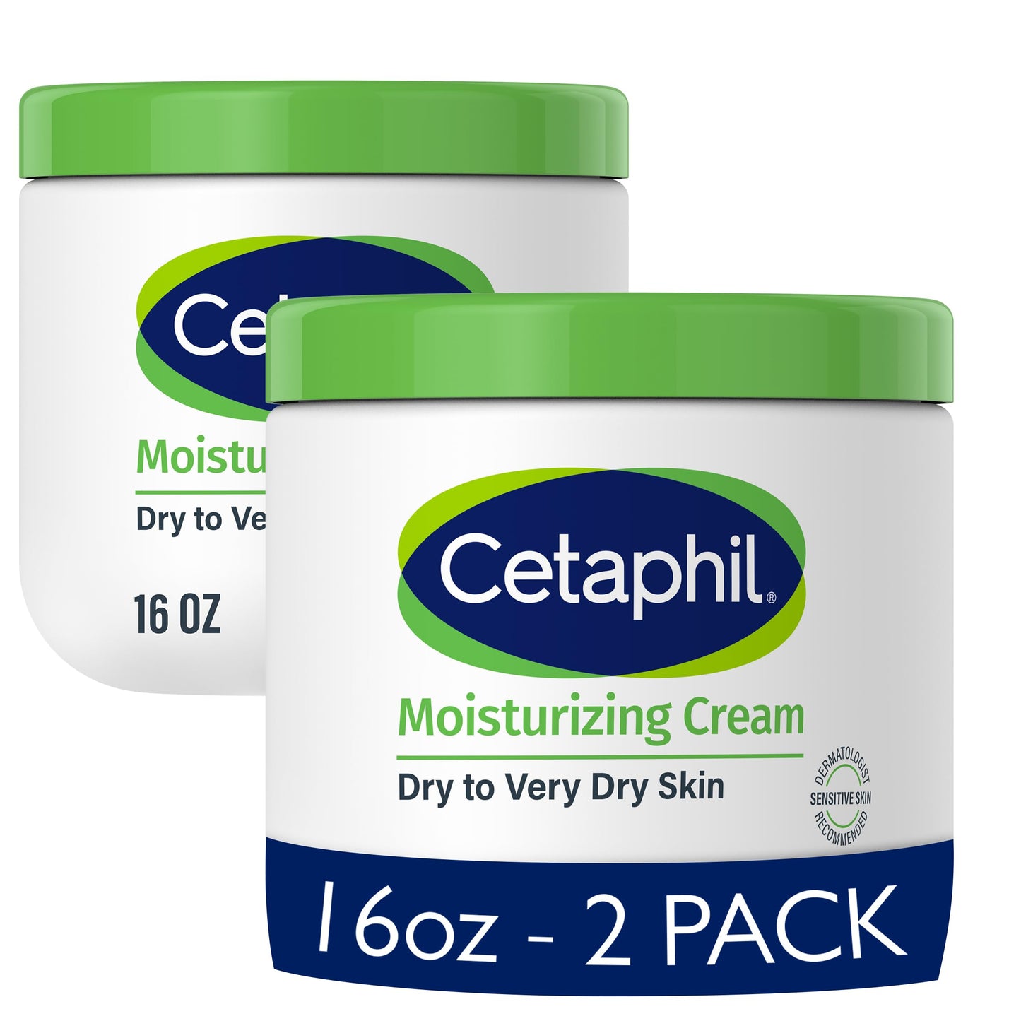 Cetaphil Moisturizing Cream Sensitive Skin, Fragrance Free, 3oz, 3ct