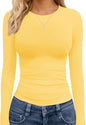 TNNZEET Long Sleeve Shirts for Women Fall Fashion Workout Crop Top Y2K 2026