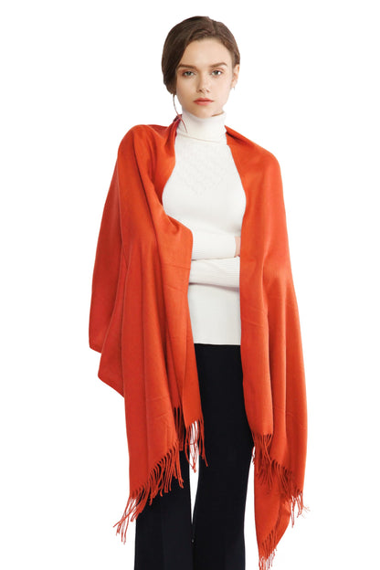 RIIQIICHY Women's Fringe Shawl Wrap Pashmina Scarf for Wedding Evening