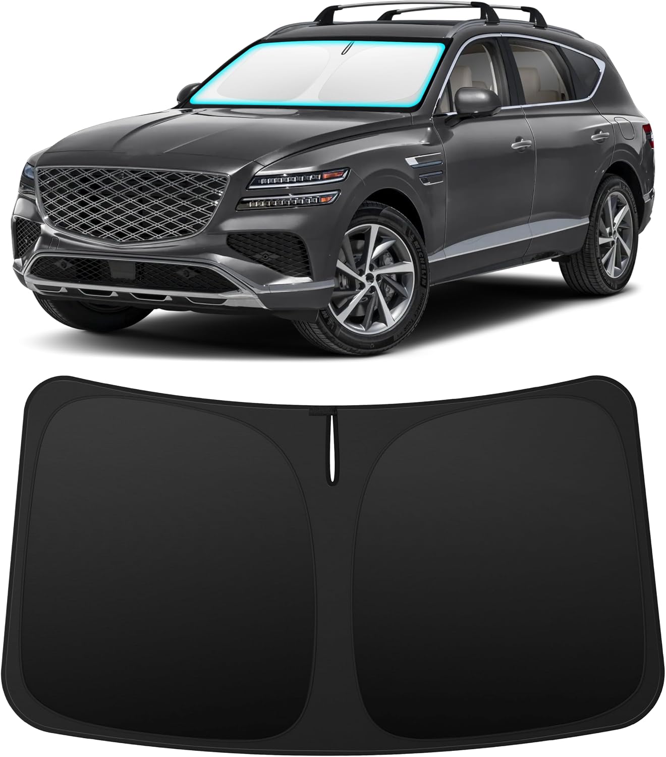 INSAUTO Custom Fit Windshield Sun Shade for Nissan Frontier 2005-2021
