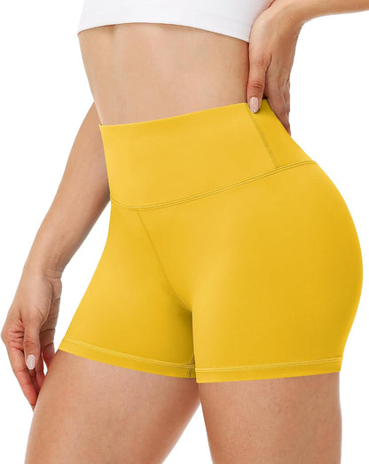 Runhit Women's Workout Biker Shorts - 3"/5"/8" High Waisted Tummy Control Spandex Booty Shorts for Volleyball Gym Yoga Dance