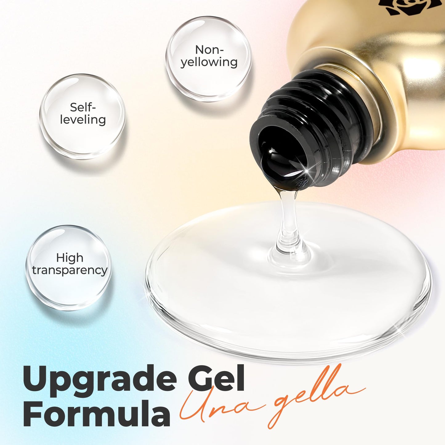 UNA GELLA 15g Nail Glue for Press On Nails with 20ml Nail Glue Remover Kit