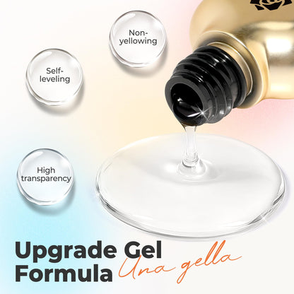 UNA GELLA 15g Nail Glue for Press On Nails with 20ml Nail Glue Remover Kit