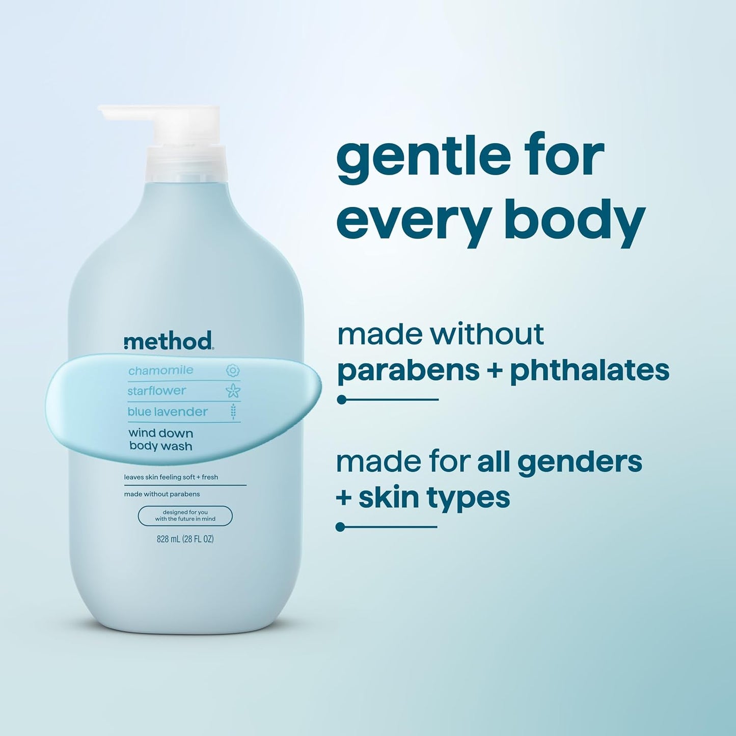 Method Body Wash, Island Mist-Leaves Skin Feeling Soft & Moisturized, Made Without Parabens, Notes of Hibiscus, Mango Nectar & Passion Fruit, 28 fl oz