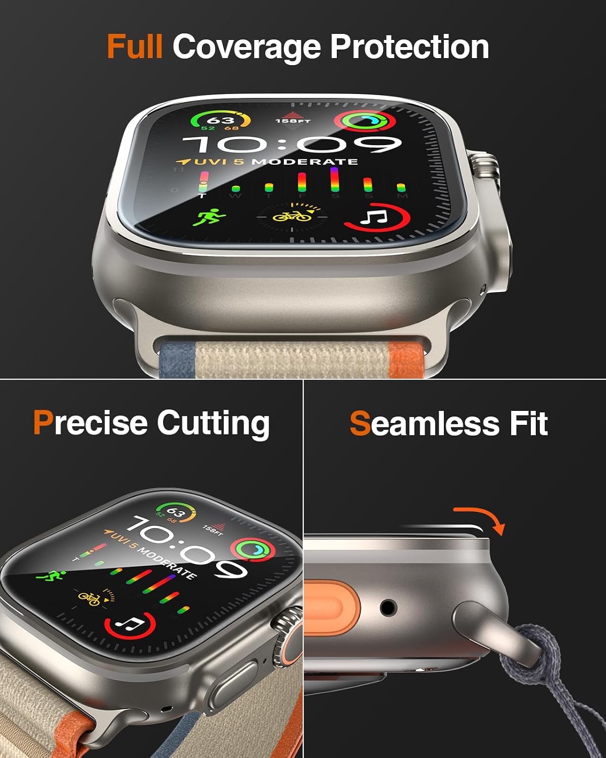 LK 3 Pack for Apple Watch Ultra/Ultra 2 / Ultra 3 Screen Protector 49mm