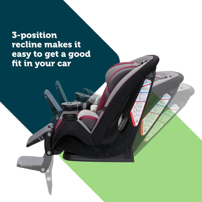 Safety 1st Grow and Go All-in-One Convertible Car Seat, Rear Facing, 5-40 lbs, Forward Facing (30–65 lbs), High Back Booster Seat 40-100 pounds, Alaskan Blue