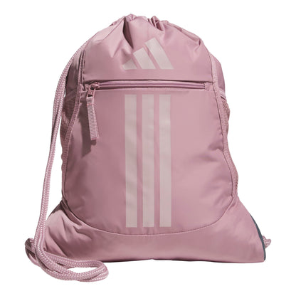 adidas Alliance Sackpack – Drawstring Backpack for Sports, Small Gym Bag, Preloved Teal Green/Black/3, OSFA