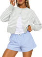 Trendy Queen Cropped Cardigan Sweaters for Women Fall Fashion Clothes 2026