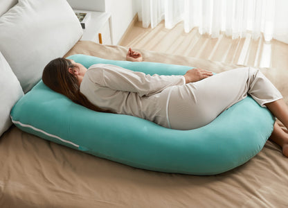 Momcozy Pregnancy Pillow for Sleeping - U Shaped Full Body Maternity Pillow
