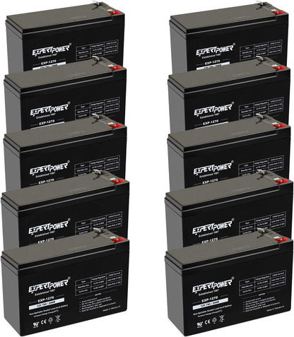 ExpertPower EXP1270, 12V 7Ah Battery SLA Rechargeable with F1 Terminals