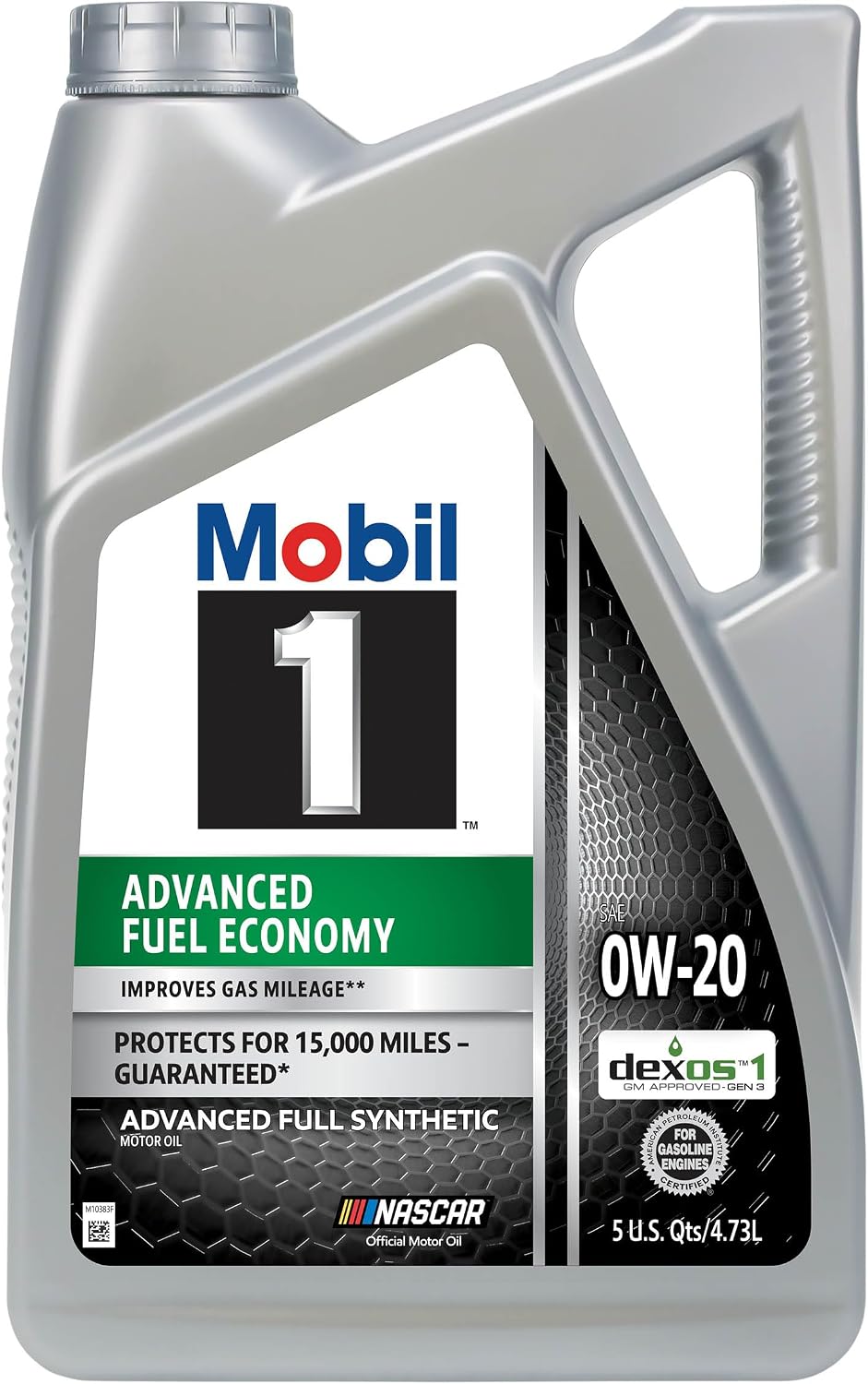 Mobil 1 Advanced Fuel Economy Full Synthetic Motor Oil 0W-20, 5 Quart