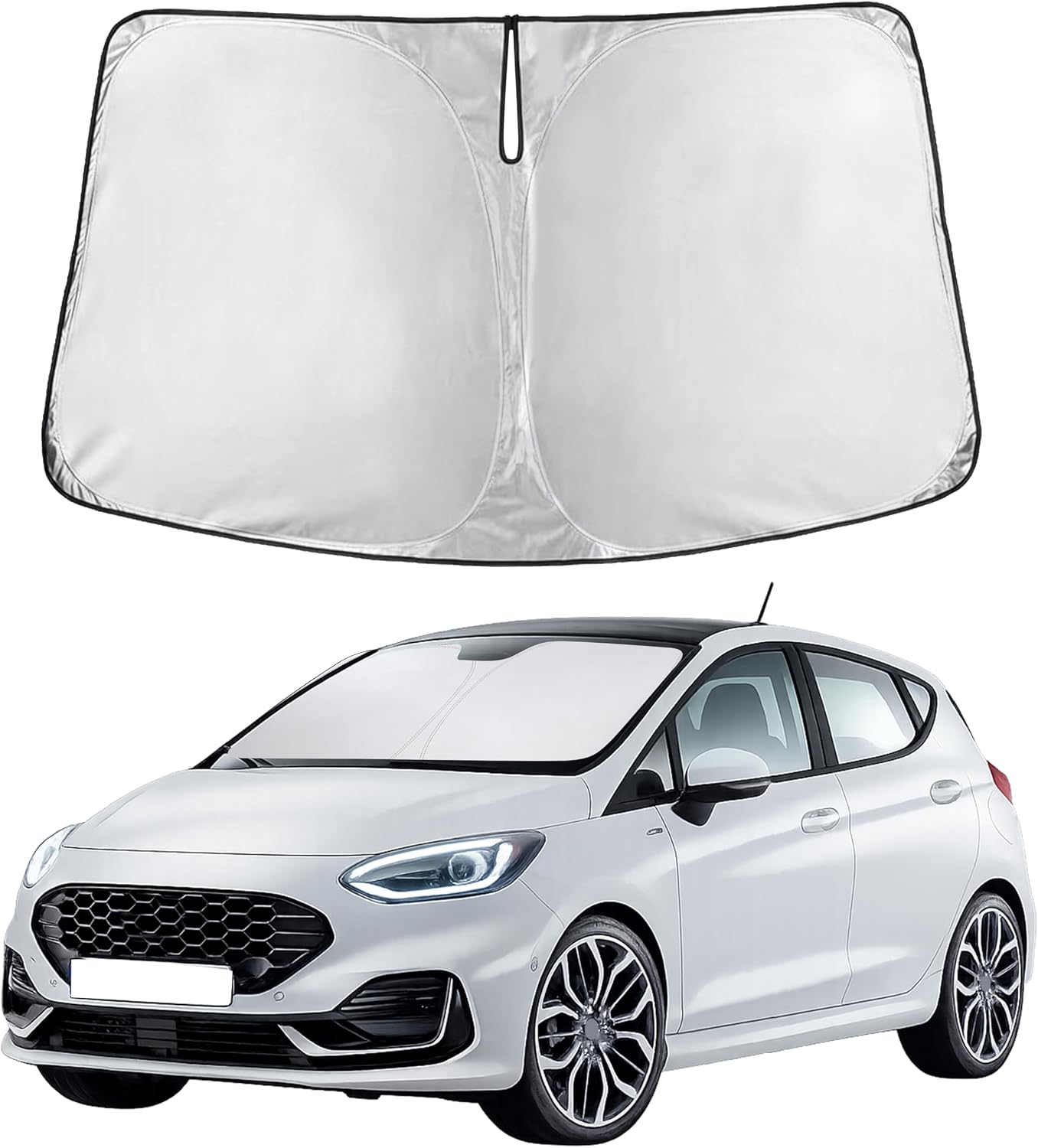 Econour Car Windshield Sun Shade, Front Window Sun Blocker for SUVs,Sedan