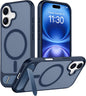 Magnetic Compatible with iPhone 14 Pro Max Case, [Built-in Invisible Kickstand][Compatible with MagSafe] [Military Grade Shockproof] Slim Translucent Matte Phone Case for iPhone 14 Pro Max 6.7"