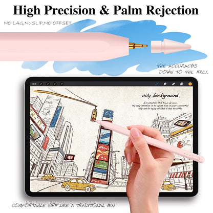 Stylus Pen for iPad11&10thGen,14Mins Faster Charge, with Pencil Holder,Palm Rejection, Tilt Sensitivity, for iPad Air11&13-inch(M3/M2), iPad Pro 11&13-inch (M4),iPad 6-11th,iPad Pro 11/12.9 inch