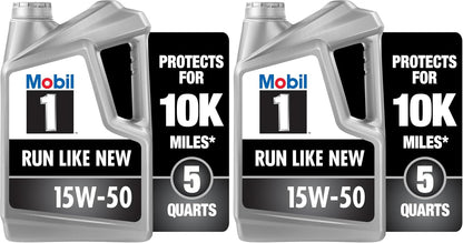 Mobil 1 European Car Formula Full Synthetic Motor Oil 0W-40, 5 Quart