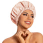 Edoneery Shower Caps for Women Reusable Waterproof, Shower Hair Cap