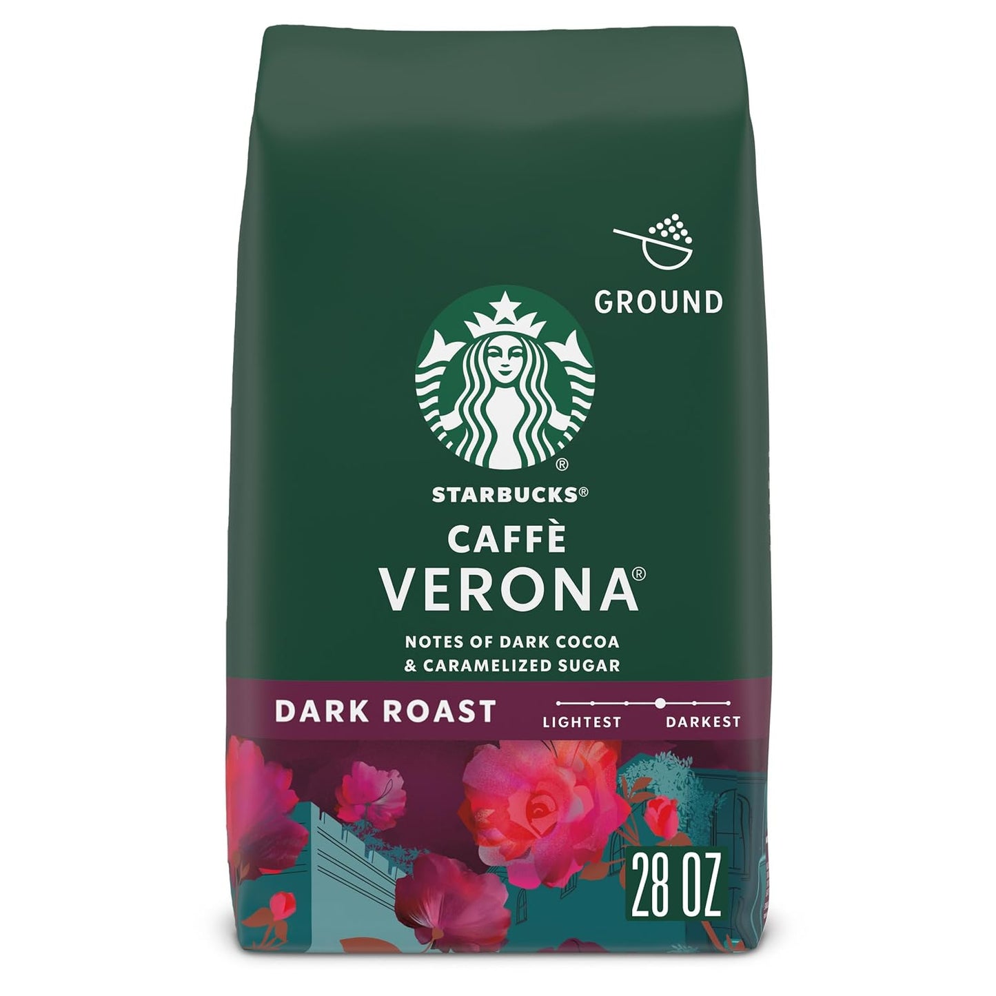 Starbucks Ground Coffee, Dark Roast Coffee, Italian Roast, 100% Arabica, 1 bag (18 oz)