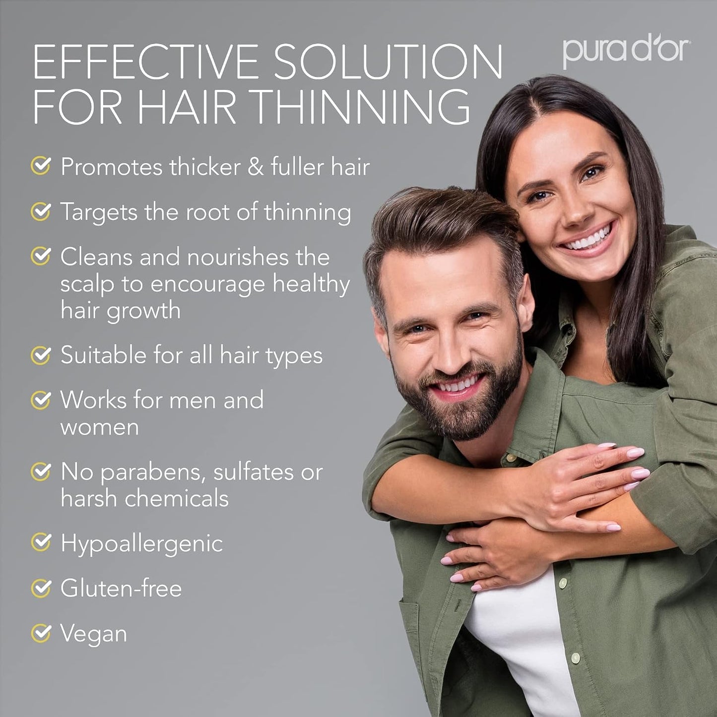 PURA D'OR Deep Moisturizing Biotin Hair Regrwoth Conditioner Thickens, Softens, & Moisturizes Dry, Frizzy, Damaged Hair w/Argan Oil, Pumpkin, Rosemary, Honeysuckle, Vitamin E, Men & Women, 16oz