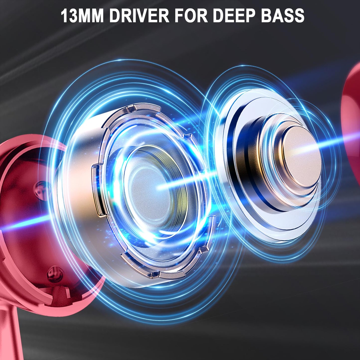 Wireless Earbuds, Bluetooth 5.4 Ear Buds, LED Power Display, 6D Bass Stereo