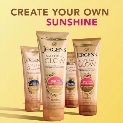 Jergens Natural Glow + Firming Daily Moisturizer Medium to Tan Skin Tones 7.5oz