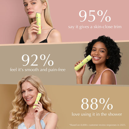 Risina 2-in-1 Bikini Trimmer for Women, Women's Electric Razor, Face Shaver