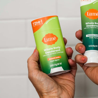 Lume Whole Body Deodorant - Solid Stick - 2.6 oz, 2 pk (Soft Powder)