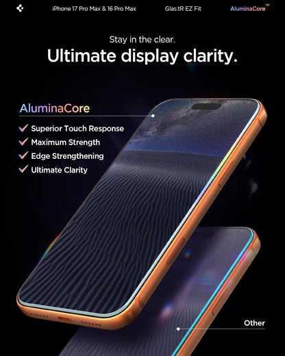 Spigen Screen Protector for iPhone 17 Pro Max, 16 Pro Max