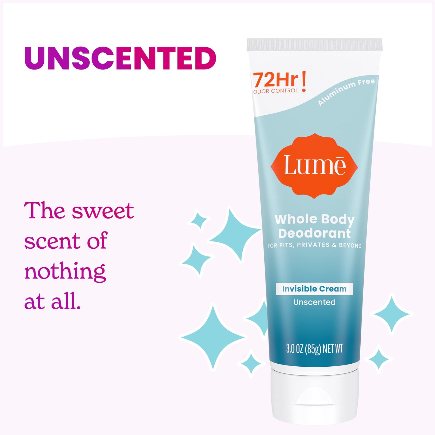 Lume Whole Body Deodorant - Cream Tube - 3 oz (Clean Tangerine)