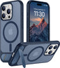 Magnetic Compatible with iPhone 14 Pro Max Case, [Built-in Invisible Kickstand][Compatible with MagSafe] [Military Grade Shockproof] Slim Translucent Matte Phone Case for iPhone 14 Pro Max 6.7"