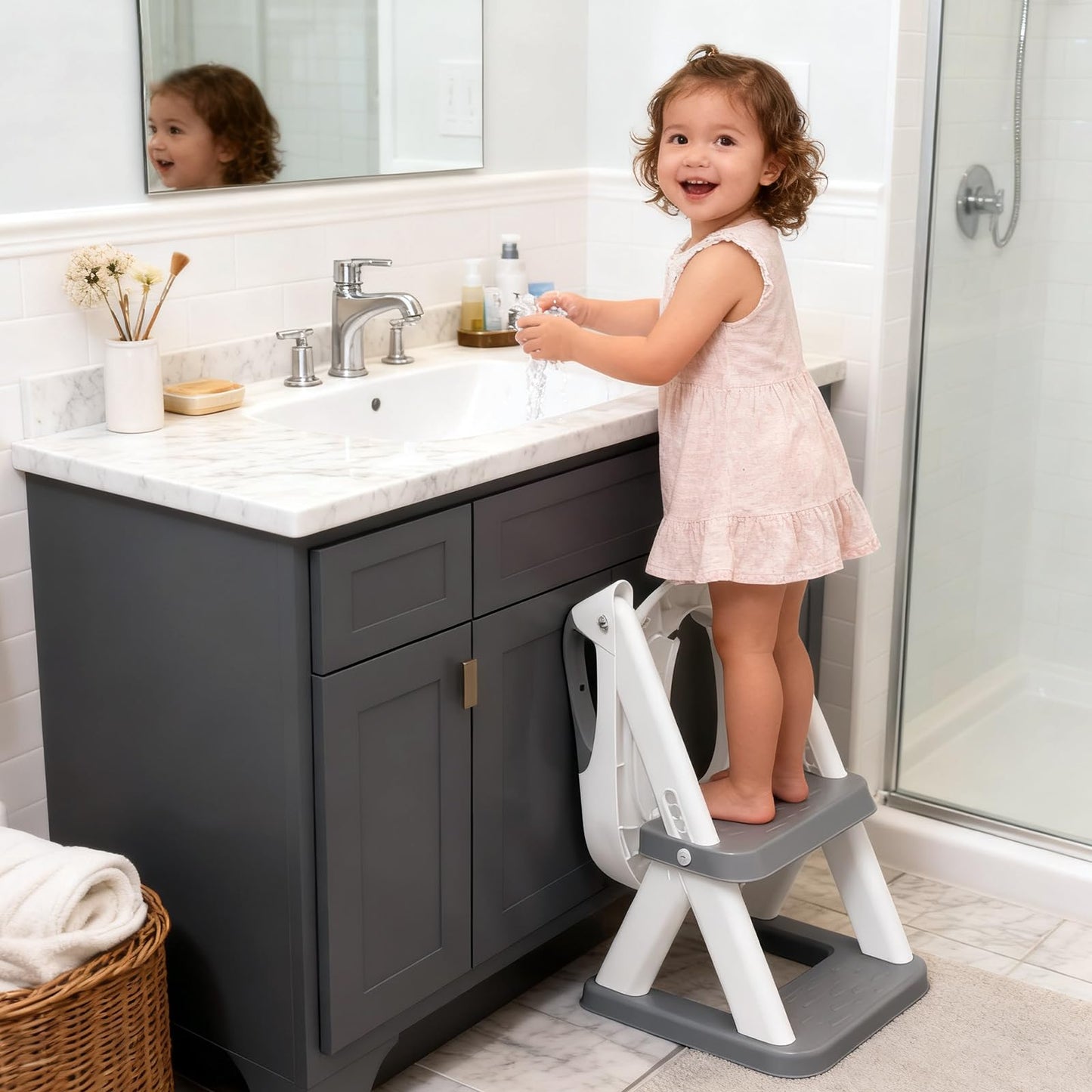 Potty Training Toilet for Toddlers, 2-in-1 Potty Training seat, Anti-Slip