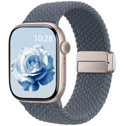 Braided Stretchy Magnetic Band Compatible with Apple Watch Bands Women Men
