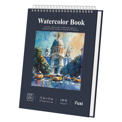 Fuxi 9" x 12" Sketch Book_Top Spiral Bound Sketchbook_100Sheets 68lb/100gsm