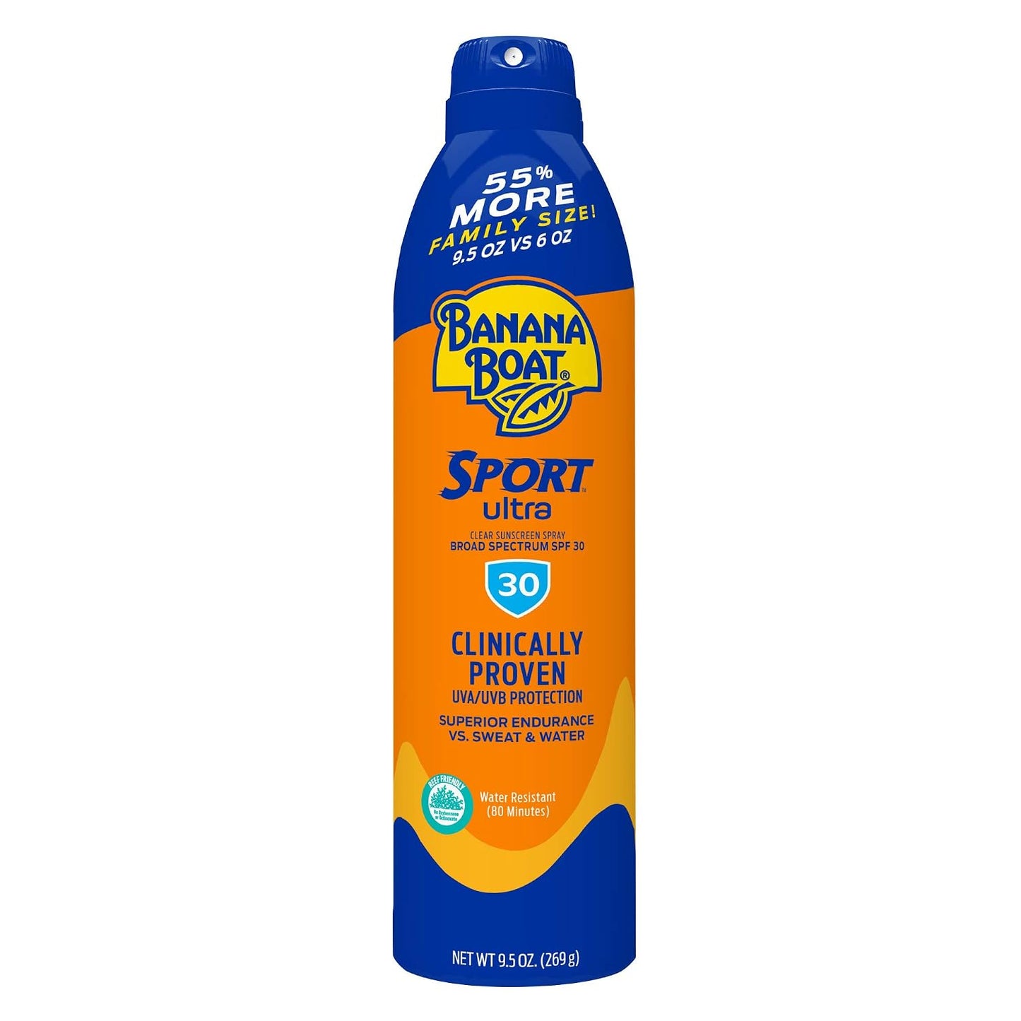 Banana Boat Sport SPF 50 Sunscreen Spray, 6 oz (2 Pack)
