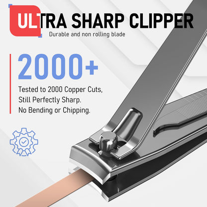 firiKer Nail Clippers with Nail File,Fingernail Clipper,Toe Nail Clippers