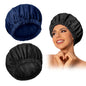 Edoneery Shower Caps for Women Reusable Waterproof, Shower Hair Cap
