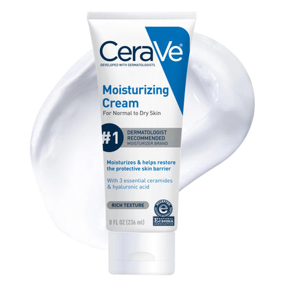 CeraVe Moisturizing Cream, Face & Body Moisturizer for Dry Skin, 19oz