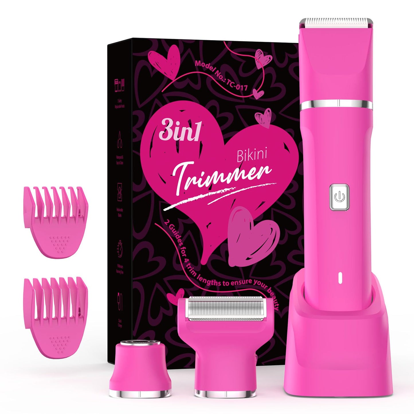 Risina 2-in-1 Bikini Trimmer for Women, Women's Electric Razor, Face Shaver