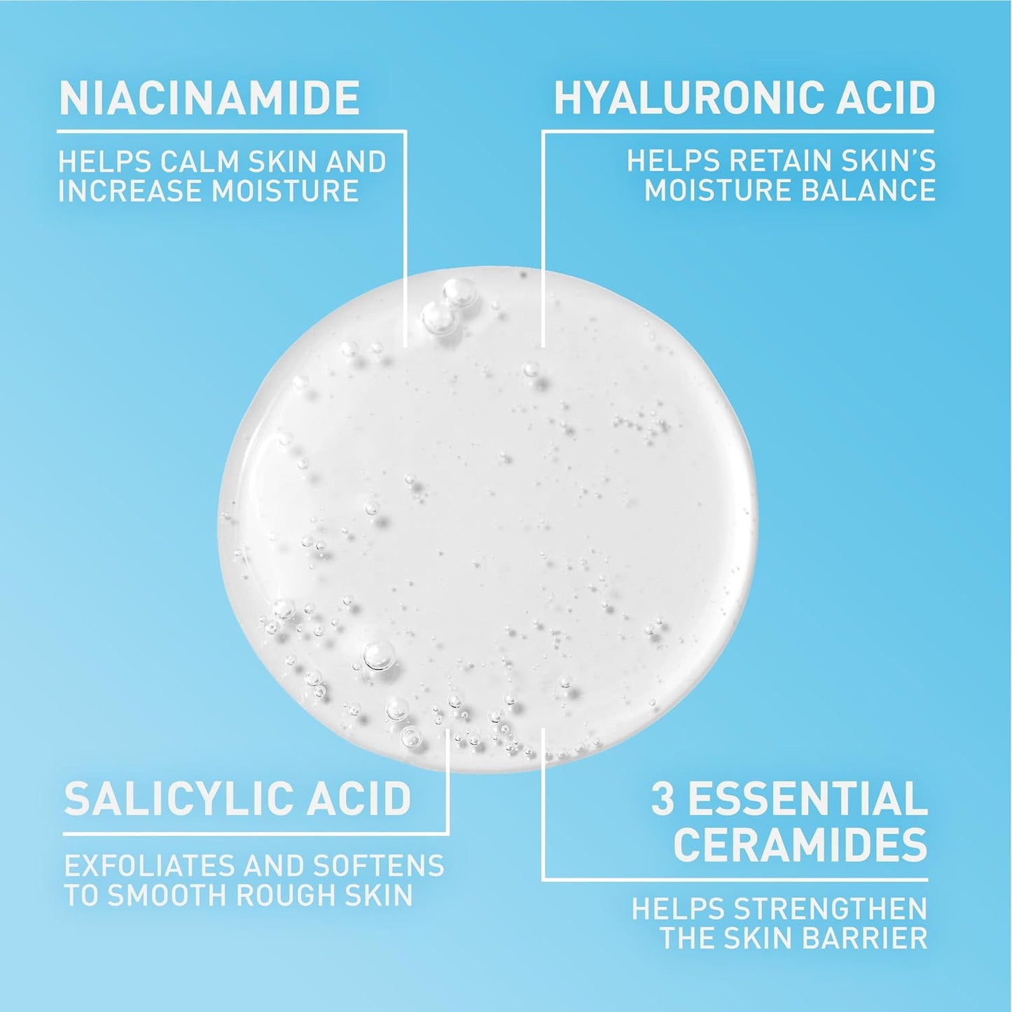 CeraVe Renewing Salicylic Acid Cleanser, BHA Exfoliating Face Wash, 16oz